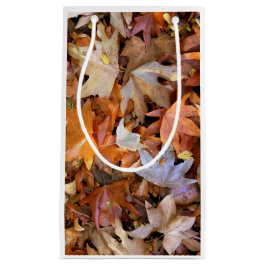 Sacola Para Presentes Pequena Fall Leaf