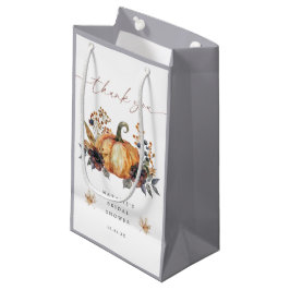 Sacola Para Presentes Pequena Favor de Chuveiro de Noiva Floral Outonal Mal-humo