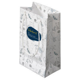 Sacola Para Presentes Pequena Felinetrovert para amantes de gatos numa