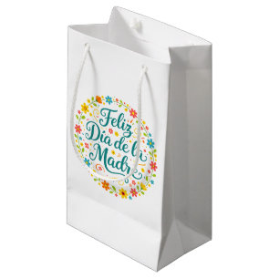 Sacola Para Presentes Pequena Feliz Dia Das Mães Calligraphy