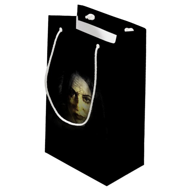 Sacola Para Presentes Pequena Feliz Halloween Gift Bag (Verso inclinado)