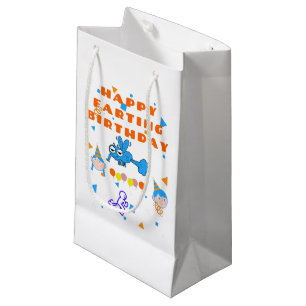 Sacola Para Presentes Pequena Feliz Inseto de aniversário de Farmácia