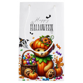 Sacola Para Presentes Pequena Feliz Urso de Mágico Helloween