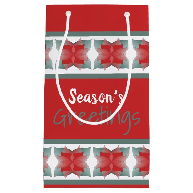 Sacola Para Presentes Pequena Feriado Decorativo (Frente)