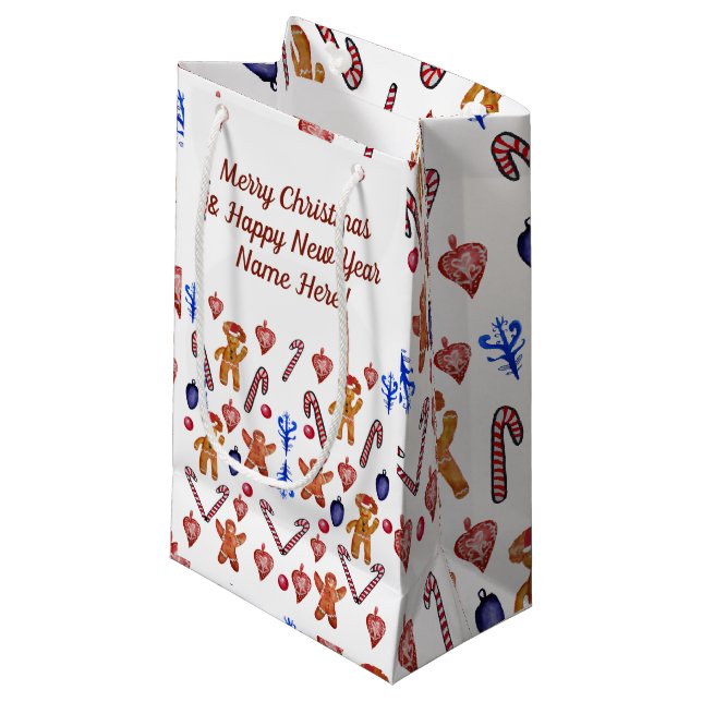 Sacola Para Presentes Pequena Feriados Doce para Bift Bag (Frente inclinada)