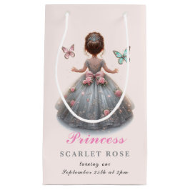 Sacola Para Presentes Pequena Festa de aniversário de conto de fadas da princesa