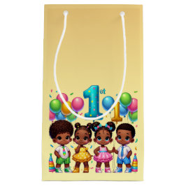 Sacola Para Presentes Pequena Festa de Aniversário de Um Ano das Estrelinhas