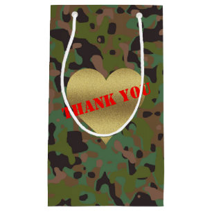 Sacola Para Presentes Pequena Festa de Celebração Camuflada do Soldado GI Joe Co
