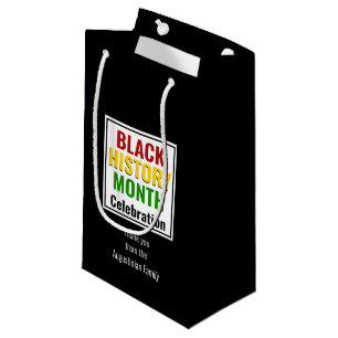 Sacola Para Presentes Pequena Festa de Celebração do Na moda BHM do Mês da Hi