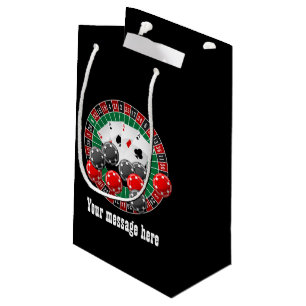 Sacola Para Presentes Pequena Festa de jogo do Casino