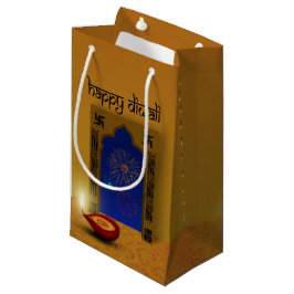 Sacola Para Presentes Pequena Festivos Happy Diwali Fireworks - Saco Pequeno Pre