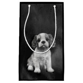 Sacola Para Presentes Pequena Filhote de cachorro do Spaniel de rei Charles