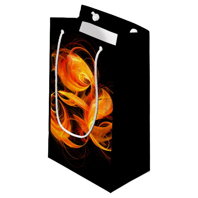 Sacola Para Presentes Pequena Fireball Abstrato Art (Frente inclinada)