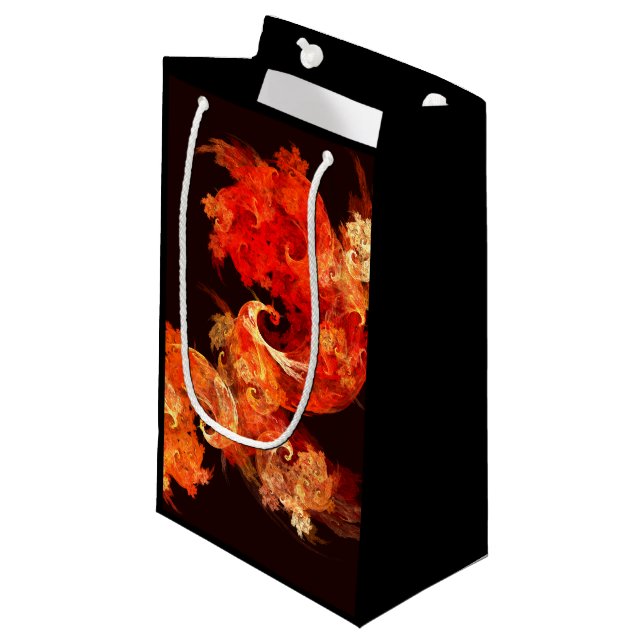 Sacola Para Presentes Pequena Firebird Abstrato Art (Frente inclinada)
