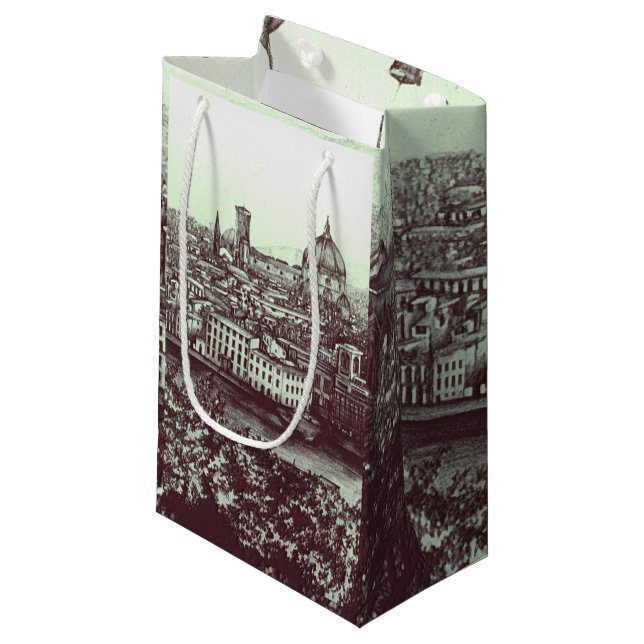 Sacola Para Presentes Pequena Firenze (Frente inclinada)