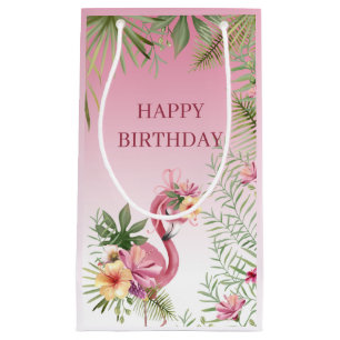 Sacola Para Presentes Pequena Flamingo
