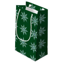 Sacola Para Presentes Pequena Flocos de neve