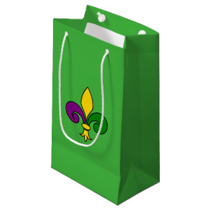 Sacola Para Presentes Pequena Flor de lis do carnaval