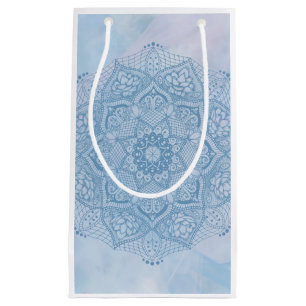Sacola Para Presentes Pequena Flor de Lotus bonito e sagrado