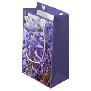 Sacola Para Presentes Pequena Flor de Wisteria Puro