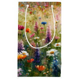 Sacola Para Presentes Pequena Flor Selvagem Pequeno ou Médio Saco para Presentes