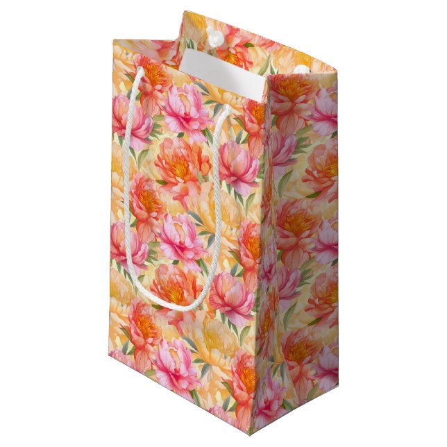 Sacola Para Presentes Pequena Floral Gift Bag (Frente inclinada)
