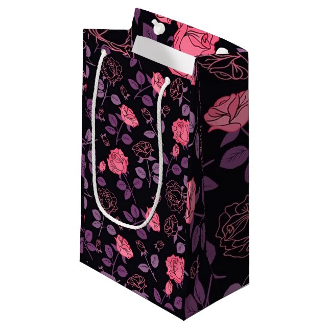 Sacola Para Presentes Pequena Floral Luxury (Frente inclinada)