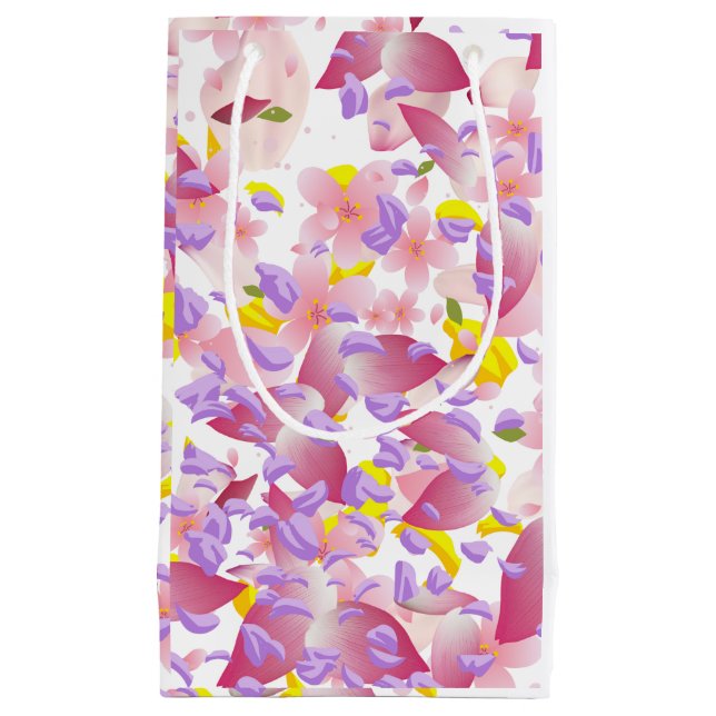 Sacola Para Presentes Pequena Floral print Valentine's Tissue Paper (Frente)