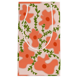 Sacola Para Presentes Pequena flores