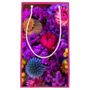 Sacola Para Presentes Pequena Flores do saco do presente da queda