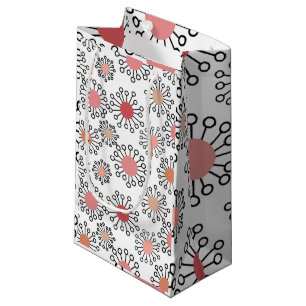 Sacola Para Presentes Pequena Flores MCM