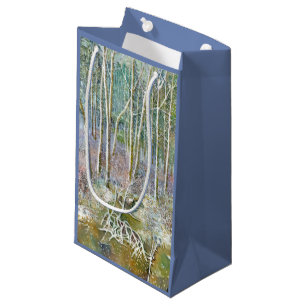 Sacola Para Presentes Pequena floresta de inverno