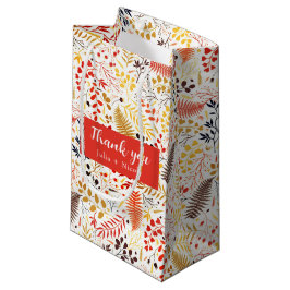 Sacola Para Presentes Pequena Florestas Selvagens Florestais Fern Cogumelos Folh