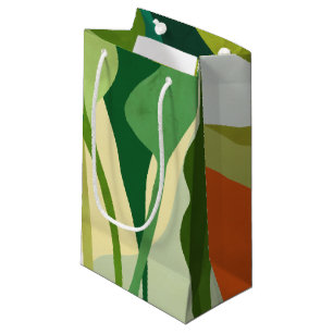 Sacola Para Presentes Pequena Folhas tropicais
