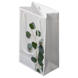 Sacola Para Presentes Pequena Folhas verticais de Eucalyptus