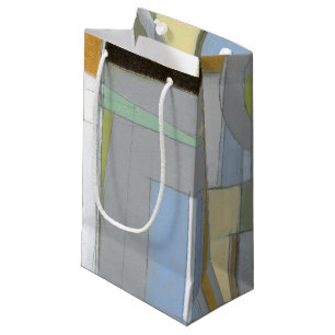 Sacola Para Presentes Pequena Formas Abstrato coloridas geométricas