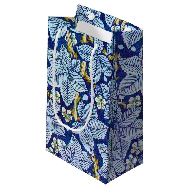 Sacola Para Presentes Pequena Framboesa, William Morris Small Gift Bag (Frente inclinada)
