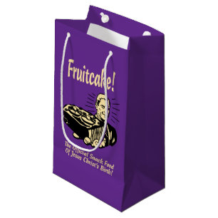 Sacola Para Presentes Pequena Fruitcake! A Comida do Nascimento de Jesus