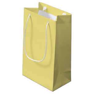 Sacola Para Presentes Pequena Fundo amarelo do milho pastel pronto para personal