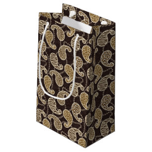 Sacola Para Presentes Pequena Fundo do estilo de Paisley