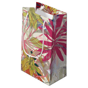 Sacola Para Presentes Pequena Fundo floral 6