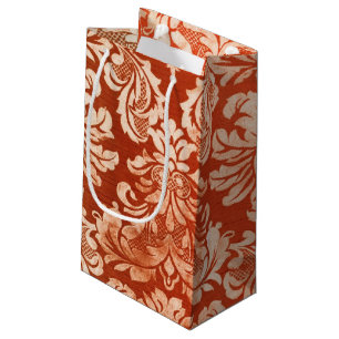 Sacola Para Presentes Pequena Fundo floral do papel de parede do vintage