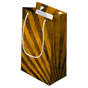 Sacola Para Presentes Pequena Fundo retro do teste padrão