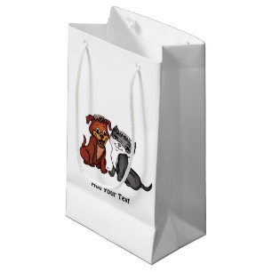 Sacola Para Presentes Pequena Gatinho e Puppy