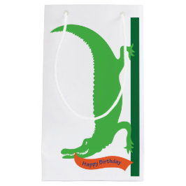 Sacola Para Presentes Pequena Gator Birthday