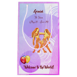 Sacola Para Presentes Pequena Gemini Baby (21 de maio - 20 de junho)