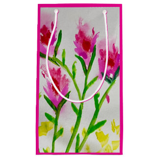 Sacola Para Presentes Pequena Gentle Blooms – Soft Watercolor Floral Greeting