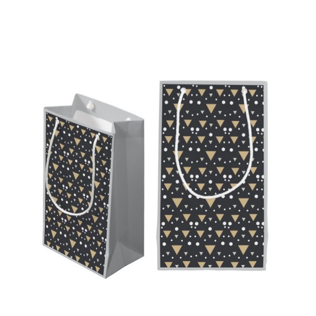 Sacola Para Presentes Pequena Geometria Luxe (Criador carregado)