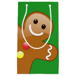 Sacola Para Presentes Pequena Giant Gingerbird Man