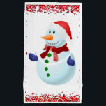 Sacola Para Presentes Pequena Gift Bag Christmas Snowman<br><div class="desc">Gift Bag Algo para todos oferece sacos personalizados de presentes, especialmente para você desenhado para expressar as belas palavras para o seu amado. Este saco de presentes de na moda único trará um sorriso aos seus entes queridos. Enquanto vocês já estão aqui, talvez queiram ver outros itens relacionados ao banheiro,...</div>